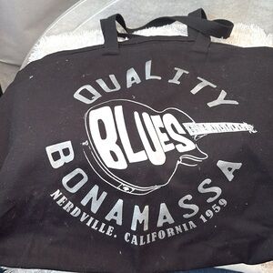 Canvass Tote , Bonamassa 1959 never used Black and Silver